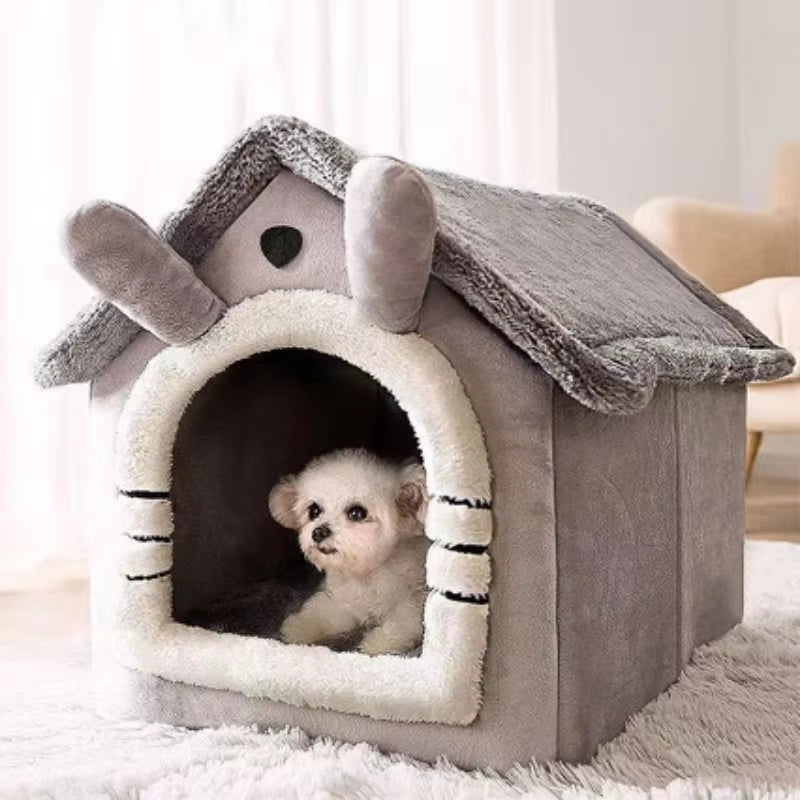 1Pcs Cats and Dogs House House Small Dog Four Seasons General Can Be Dismantled and Washed Dog House Pet Supplies Pet Bed