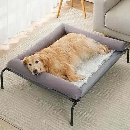 Large Elevated Cooling Dog Bed,Raised Dog Cots Beds for Large Dogs,Outdoor Dog Bed for Large Dogs,Chew Proof Portable