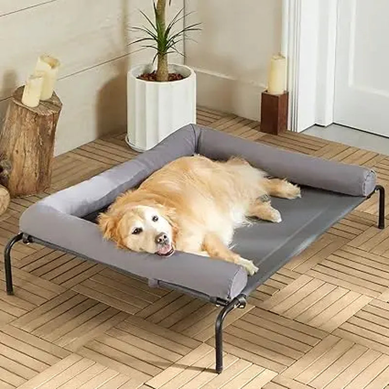 Large Elevated Cooling Dog Bed,Raised Dog Cots Beds for Large Dogs,Outdoor Dog Bed for Large Dogs,Chew Proof Portable