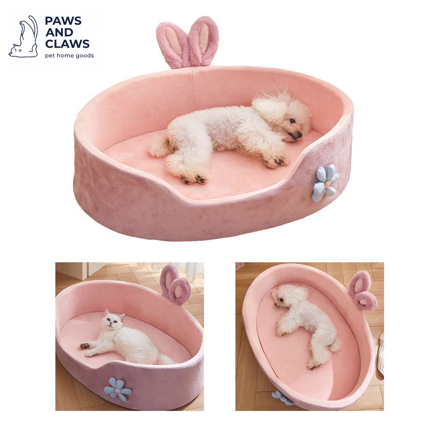 Pet Bed Detachable Washable Dog Sleeping Bed Soft Comfortable Warm Cat Bed for Four Seasons Soft Pet Bed